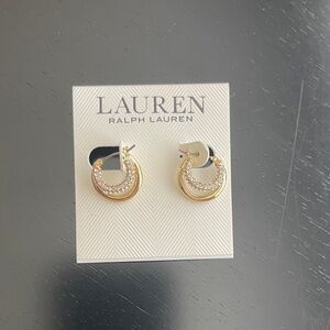 NWT Ralph Lauren Gold Hoop Earrings